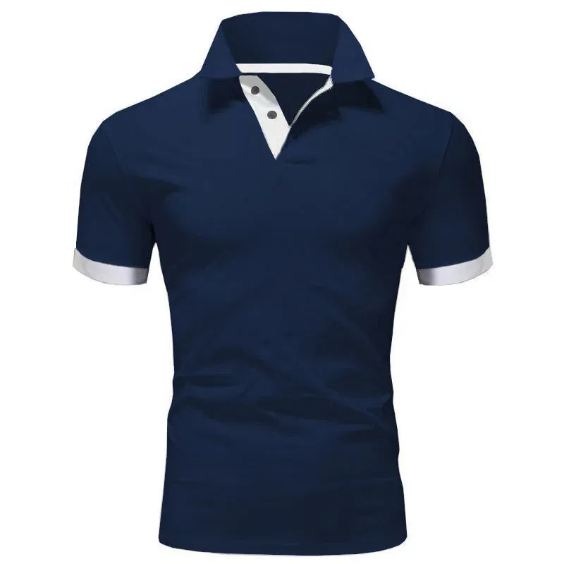 Color: Khaki, Size: XL - Men's Short Sleeve Polo Shirts Casual Slim Fit Basic Designed Shirts Quick-drying Anti-wrinkle Tops