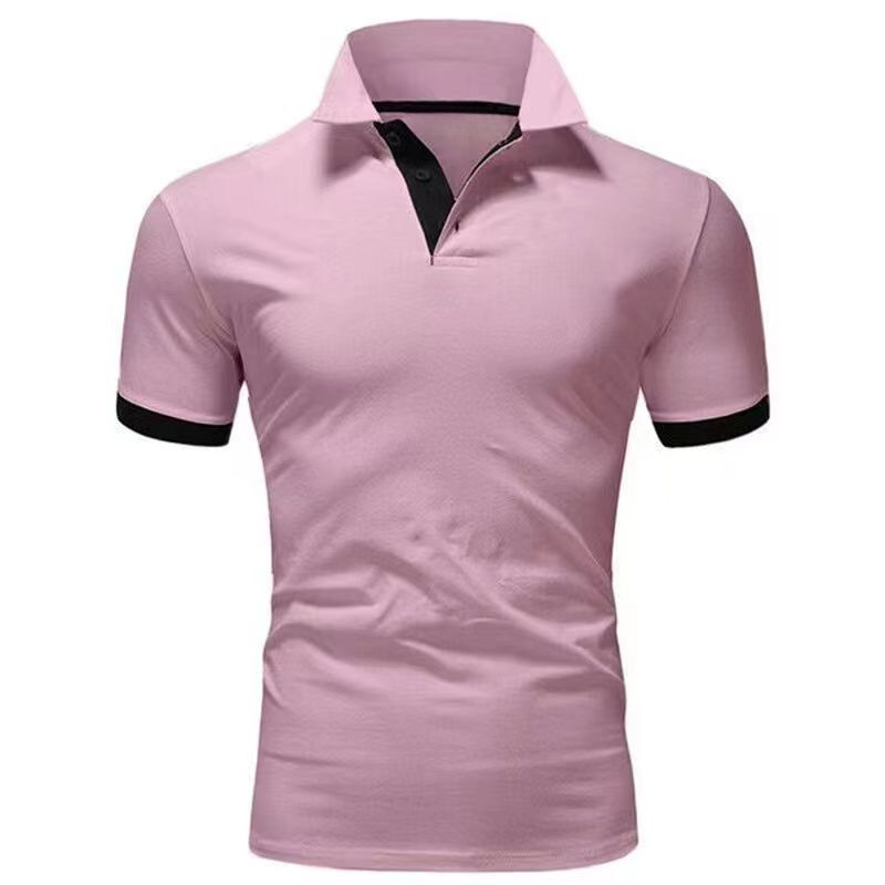 Color: Khaki, Size: XL - Men's Short Sleeve Polo Shirts Casual Slim Fit Basic Designed Shirts Quick-drying Anti-wrinkle Tops