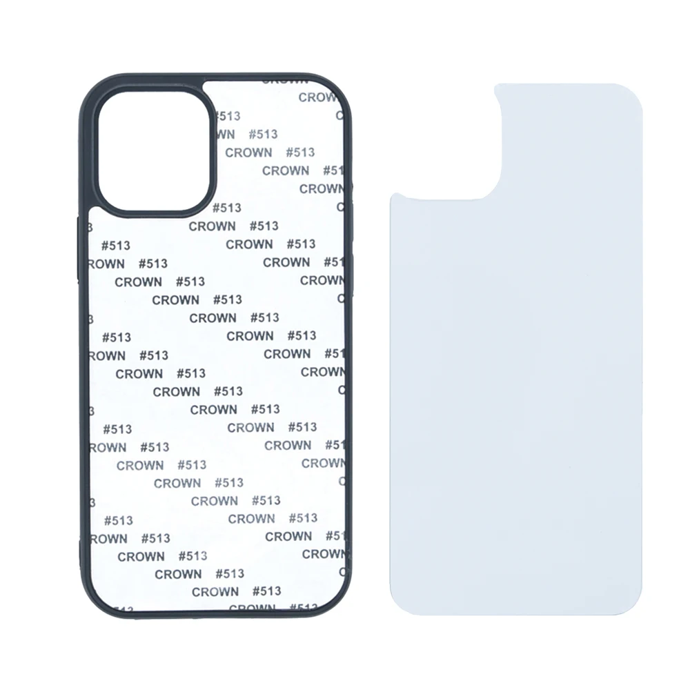 Material: Microfiber - For iPhone 11 12 mini Pro Max  6 7 8 S Plus Xr X Xs 2D Sublimation Phone Case Blanks with Metal Plates Heat Press Blank Cases