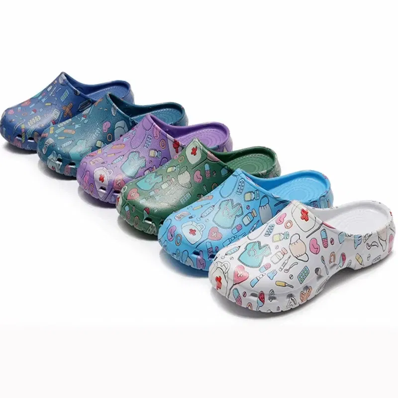 Color: Olivine, Shoe Size: 37-38 - Non-slip Nurse Clogs Hospital Doctor Surgical Slippers Women EVA Medical Shoes Dental Nursing Clogs SPA Beauty Salon Shoes Y07
