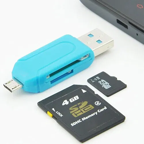 Color: Silver - Pen Drive 2 in 1 USB OTG Card Reader High Speed Flash Drive Real Capacity Memory Stick Suit For Phone ofertas con envio gratis