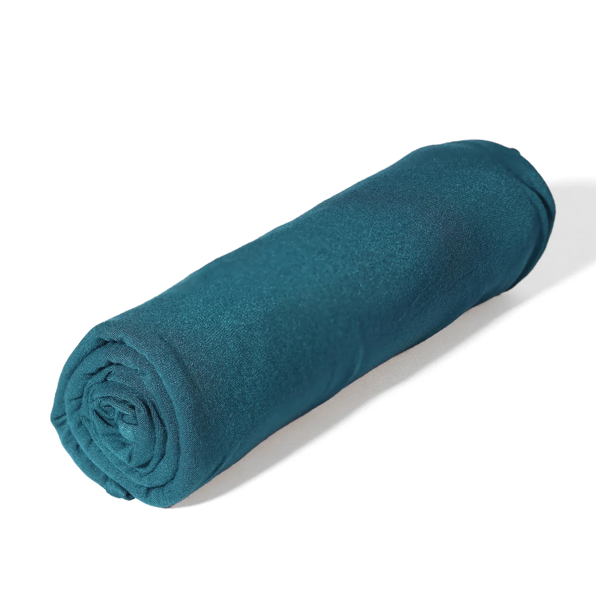 Color: Lake Blue - Premium Instant Jersey Hijab Scarf Solid Muslim Long Scarves Turban Shawl Elastic Cotton Arab Headscarf Head Wraps Saudi Hijabs