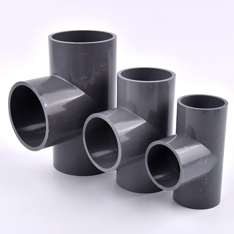 Color: grey, Diameter: 1'' - 2~20pcs Inner Dia 20~63mm PVC Pipe Tee Connector Home Garden Irrigation Aquarium Fish Tank Tube Watering Adapter Fittings Joint