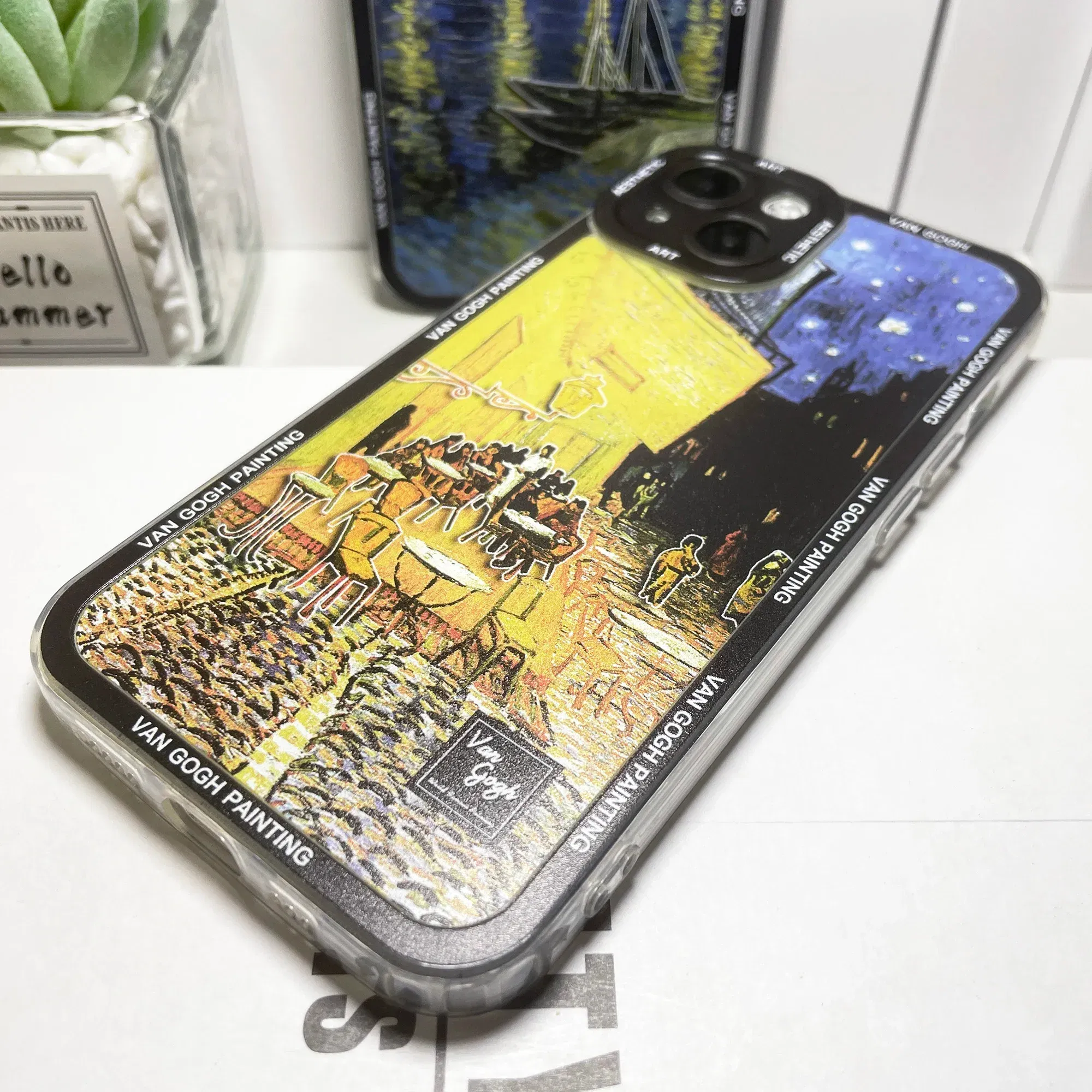 Color: Clear, Material: Pc + tpu - Van Gogh Art Aesthetic Phone Case For iPhone 16 15 14 13 12 11 Pro Max Mini XS X XR SE 8 7 Plus Sunflowers The Starry Night