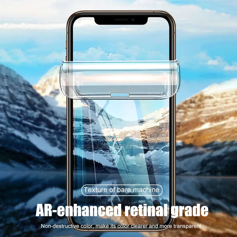 Color: Gold - Protective Hydrogel Film for iPhone XS Max X XR Screen Protector for iPhone XR X XS Max (Not Glass) Protection Protect Foil Film