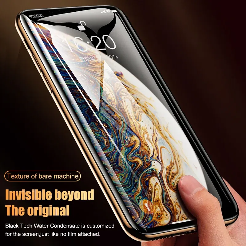 Color: Gold - Protective Hydrogel Film for iPhone XS Max X XR Screen Protector for iPhone XR X XS Max (Not Glass) Protection Protect Foil Film