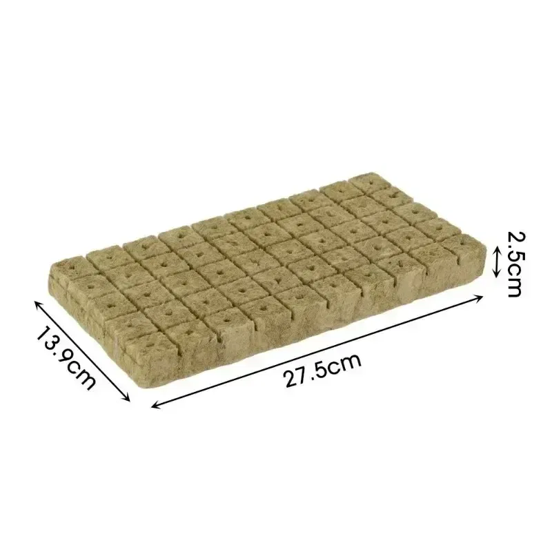 Color: Red - Stonewool Hydroponic Grow Media Cubes Plant Cube Soilless Substrate Seeded Planting Spong Plug Seedling Block Garden Tools