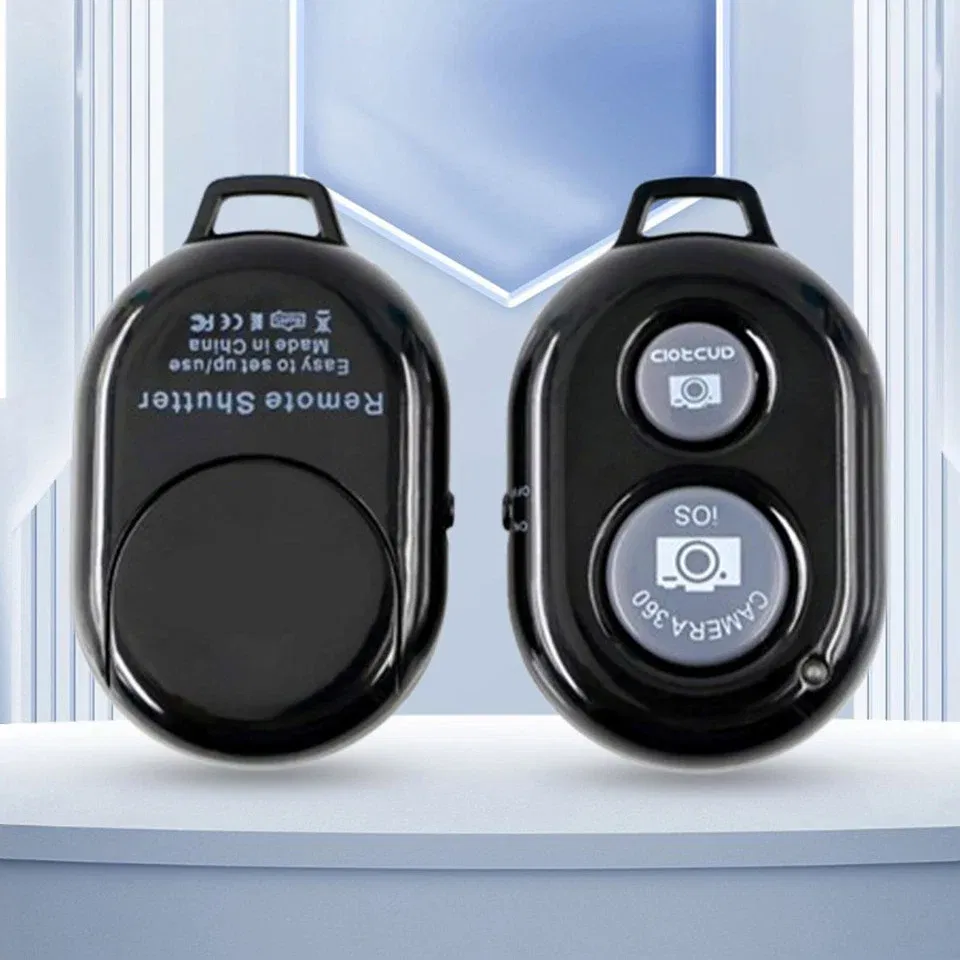 Color: green - Smartphone Bluetooth Shutter Release Wireless Remote Control Mobile Phone for iPhone 15 14 Huawei Samsung Xiaomi HTC Vivo Selfie