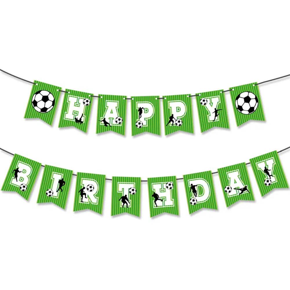 Color: Yellow - Soccer Birthday Party Decorations Disposable Tableware Paper Plates Cups Napkins Tablecloth Balloon Banner Soccer Party Supplies