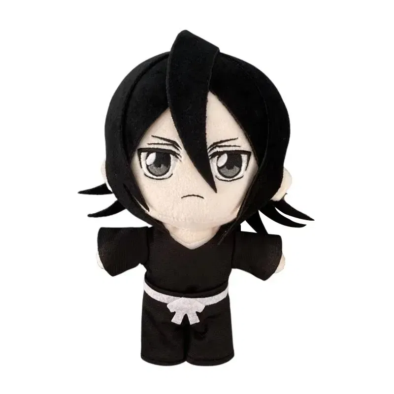 Color: black - Anime BLEACH Plush Toy Kuchiki Byakuya Kurosaki ichigo Aizen Sousuke Zaraki Rukia Ichimaru Gin Stuffed Doll Soft Figure Fan Gift