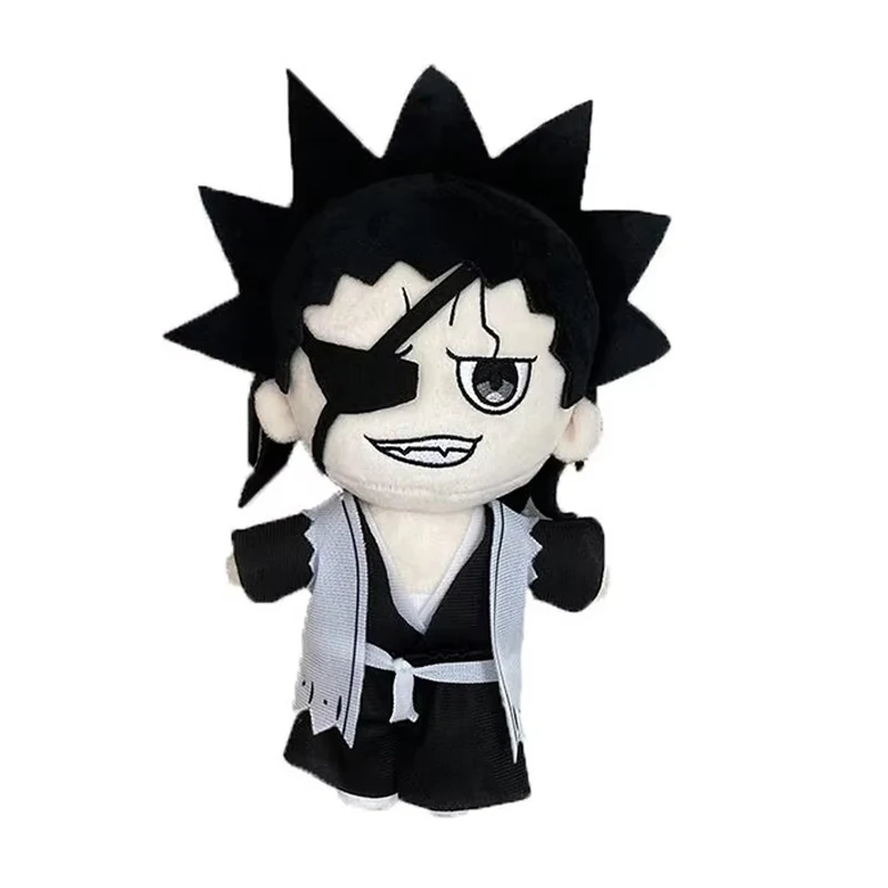 Color: black - Anime BLEACH Plush Toy Kuchiki Byakuya Kurosaki ichigo Aizen Sousuke Zaraki Rukia Ichimaru Gin Stuffed Doll Soft Figure Fan Gift