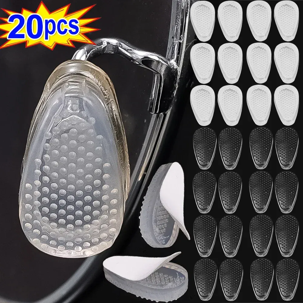 Color: PURPLE - Silicone Glasses Nose Pads Soft Non Slip Air Cushion Nose Holder Transparent Invisible Self Adhesive Sticker Eyewear Accessories