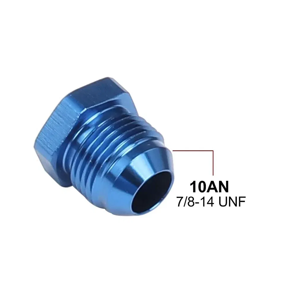 Color: Brown, Ships From: CHINA - AN4 AN6 AN8 AN10 AN12 Aluminum Male Flare Thread Hexagon Head Blanking Plugs Fitting Hex Cap Lock Hose Fitting Adapters Anodized