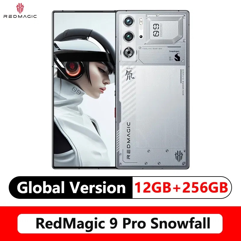 Color: GRAY, Ships From: CHINA, Bundle: Bundle 5 - Original Global Version RedMagic 9 Pro 5G Phone 6.8" Q9+ Full Flat FHD+ Gaming Phone Snapdragon 8 Gen 3 6500mAh 50MP NFC