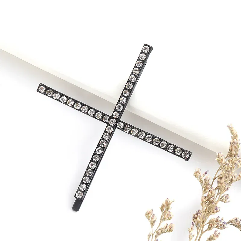 Color: Cyan, Ships From: CHINA - 2020 New Elegant Rhinestone Hairpins Women Girls Hair Clips Pin Accessories Hair Ornaments Hairclip Hairgrip Barrettes Headdress