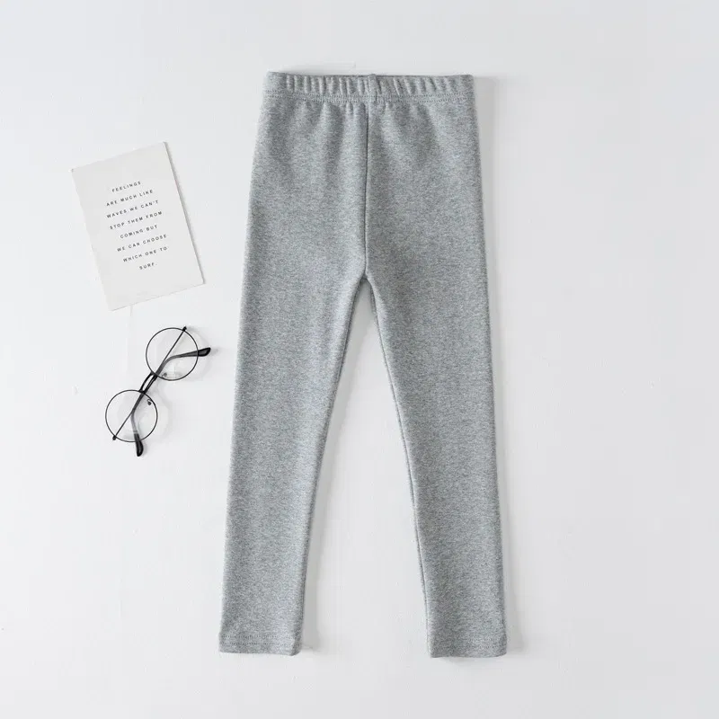 Color: Blue, Kid Size: 2T - Girls' Leggings Spring And Autumn Style 95 Cotton Female Baby Elastic Pants Children's Slim outer Wear Pants