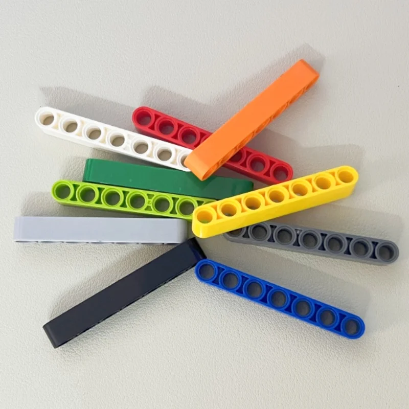 Color: green - 32524 Liftarm Thick 1 x 7 Bricks Toys For MOC Buildings Blocks Gifts Accessories Combination Mechanical