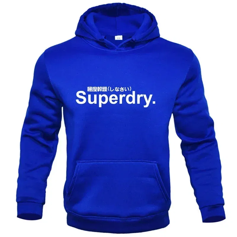 Color: PURPLE, Size: XXXL - spring autumn superdry printed Men women Hoodies Fleece Warm Mens Sweatshirt Fashion Men Fleece Warm Sweatshirt