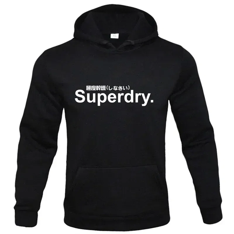 Color: PURPLE, Size: XXXL - spring autumn superdry printed Men women Hoodies Fleece Warm Mens Sweatshirt Fashion Men Fleece Warm Sweatshirt