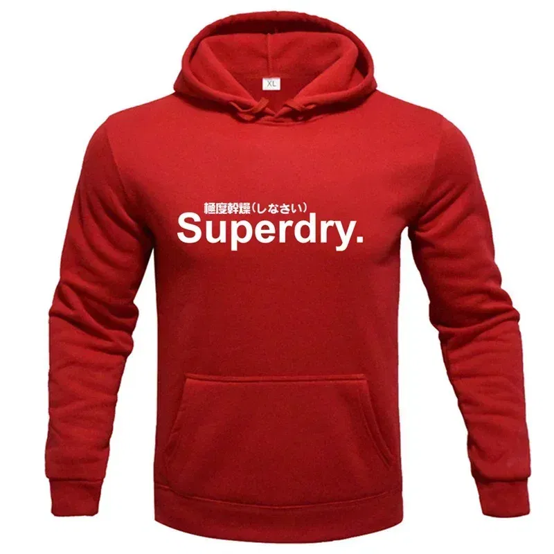 Color: PURPLE, Size: XXXL - spring autumn superdry printed Men women Hoodies Fleece Warm Mens Sweatshirt Fashion Men Fleece Warm Sweatshirt