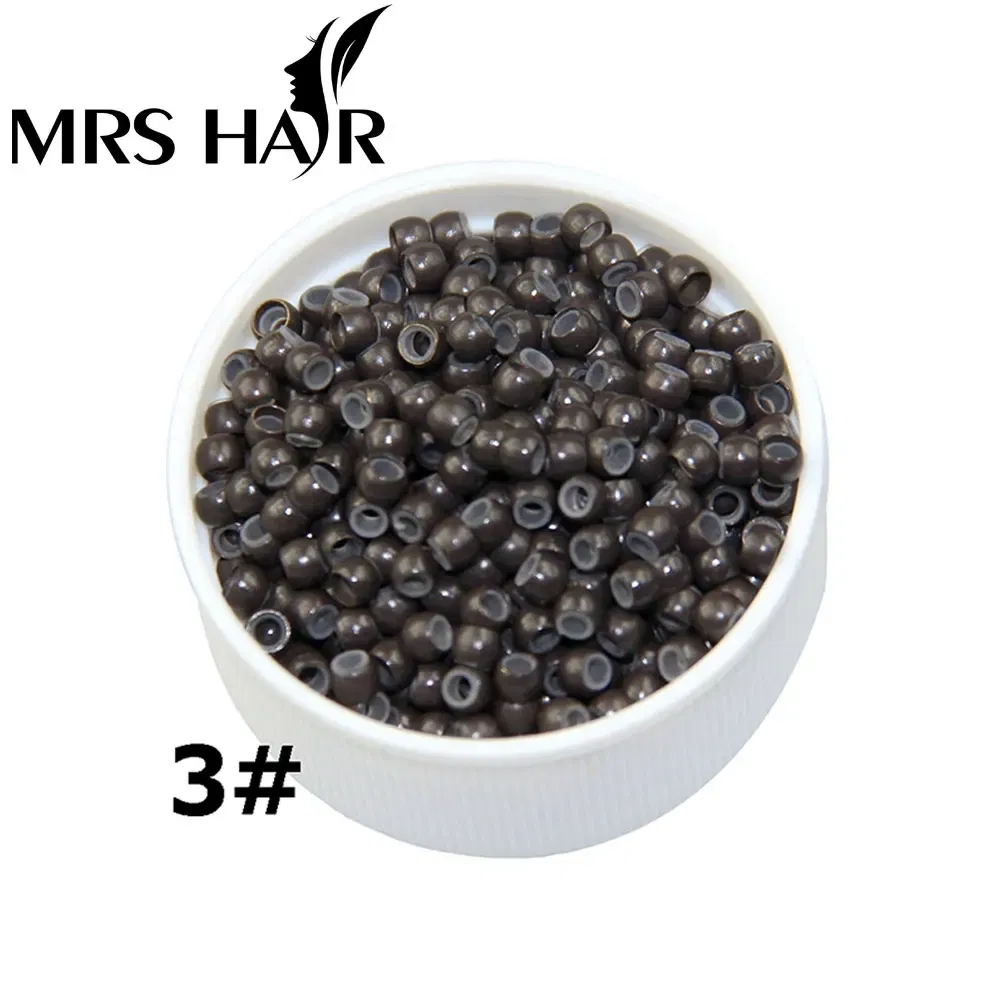 Color: green - 500pcs Silicone Hair Beads Nano Ring Micro Beads Fashion Salon Hairstylist Dreadlock Hair Extension Tools 8 Colors