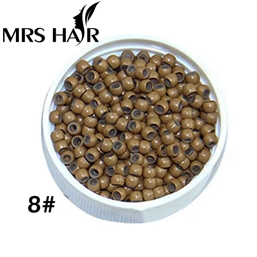 Color: green - 500pcs Silicone Hair Beads Nano Ring Micro Beads Fashion Salon Hairstylist Dreadlock Hair Extension Tools 8 Colors
