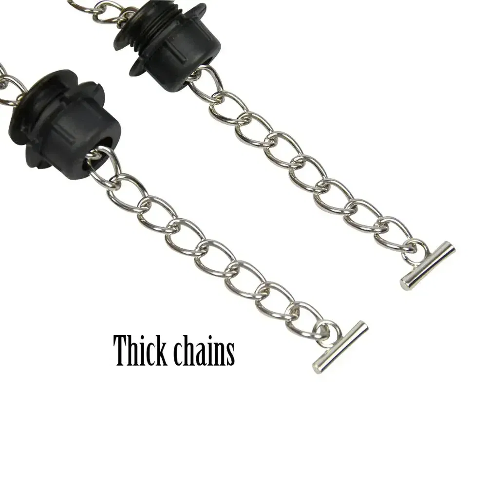 Ships From: CHINA, Color: Blue - New Tanqu 1 Pair Silver Long Thick Single Chain with OT metal buckle Black screws for Obag O bag Handles for Women Bag Handbags