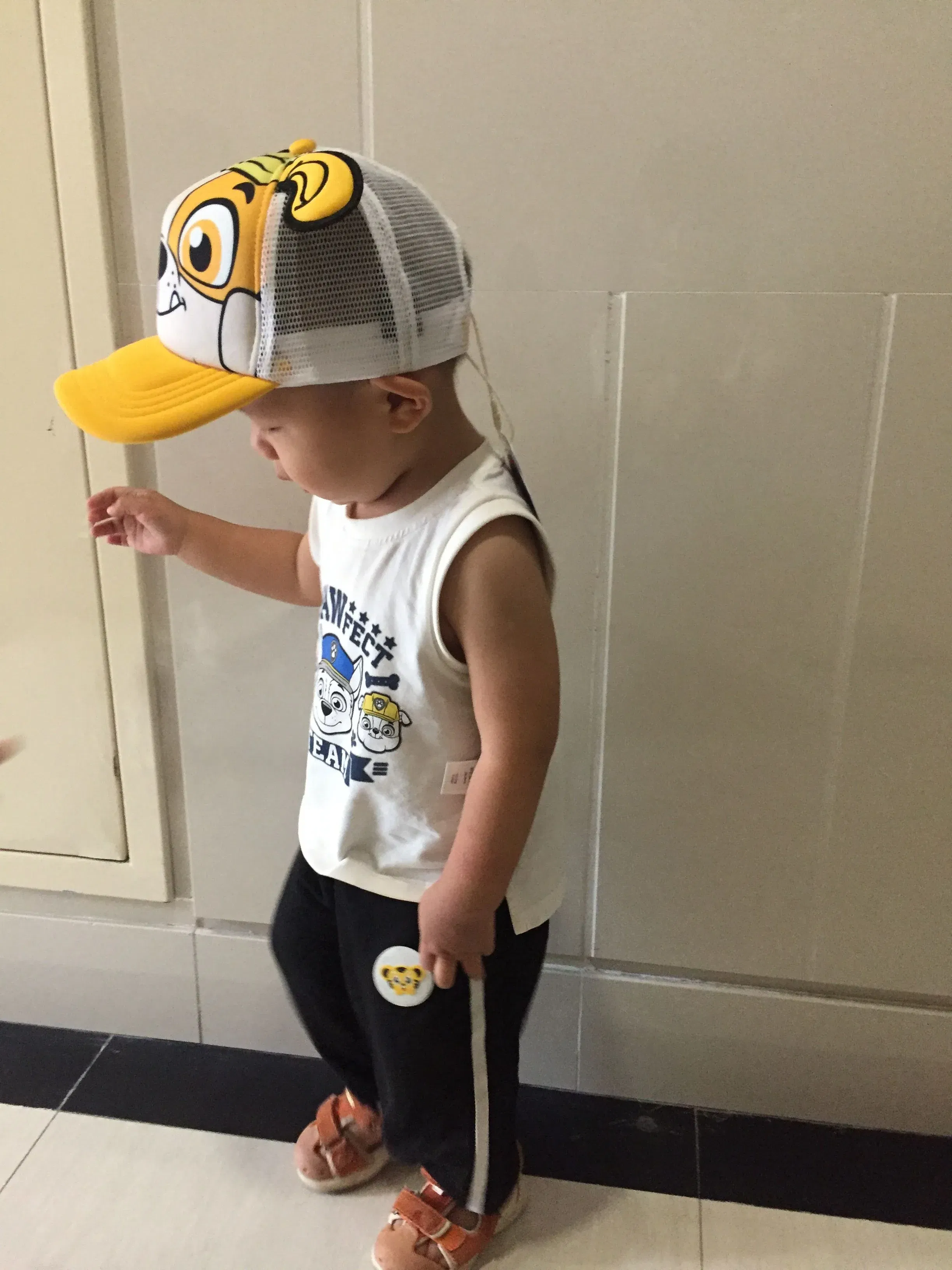Color: Pink - Genuine Paw Patrol Cartoon Child Baseball Cap Hip Hop Mesh Sun Protection Sun Hat Boys Girls Caps Snap back Hats Sports Hat