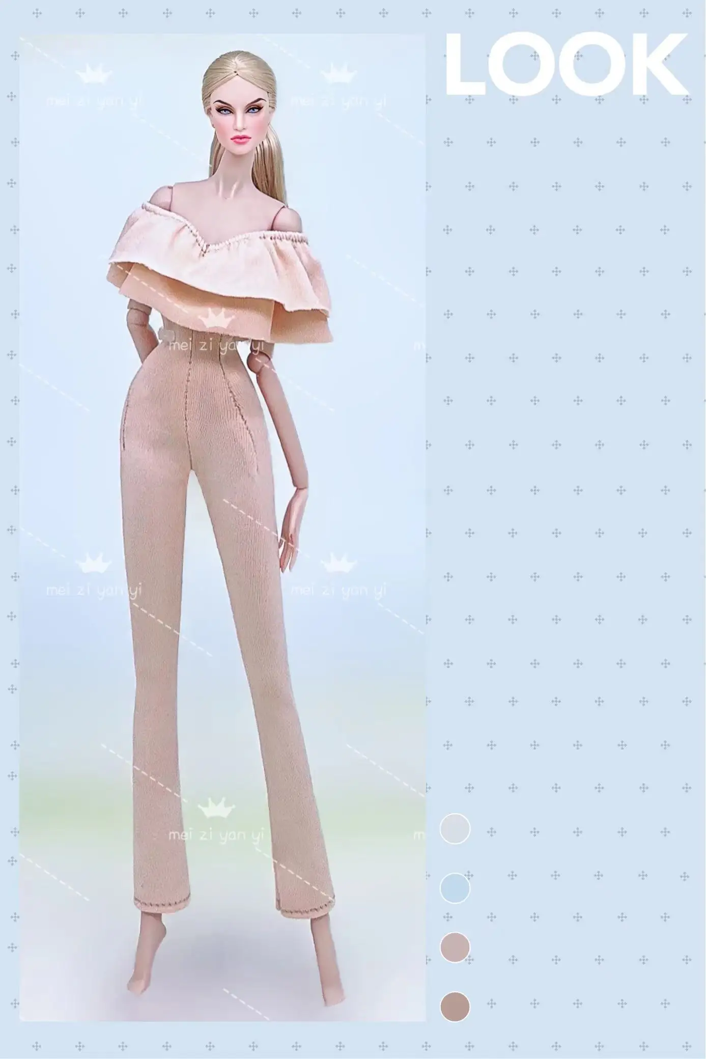 Color: VIOLET - Clothes for barbie doll accessories Dress