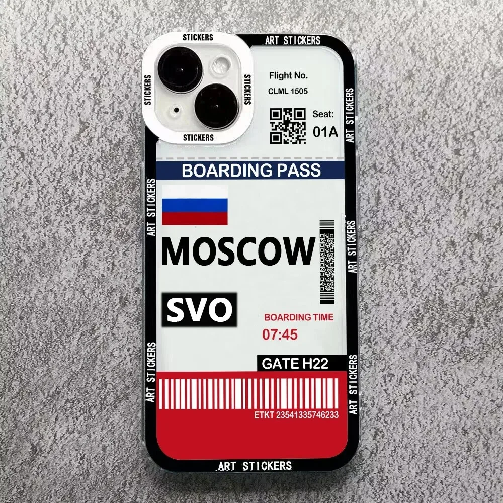 Color: Dark Grey, Material: TPU - World City Travel Ticket Label Phone Case For Samsung Galaxy S10 S20 S21 S22 S23 S24 FE Plus Ultra Note 20 New York Paris