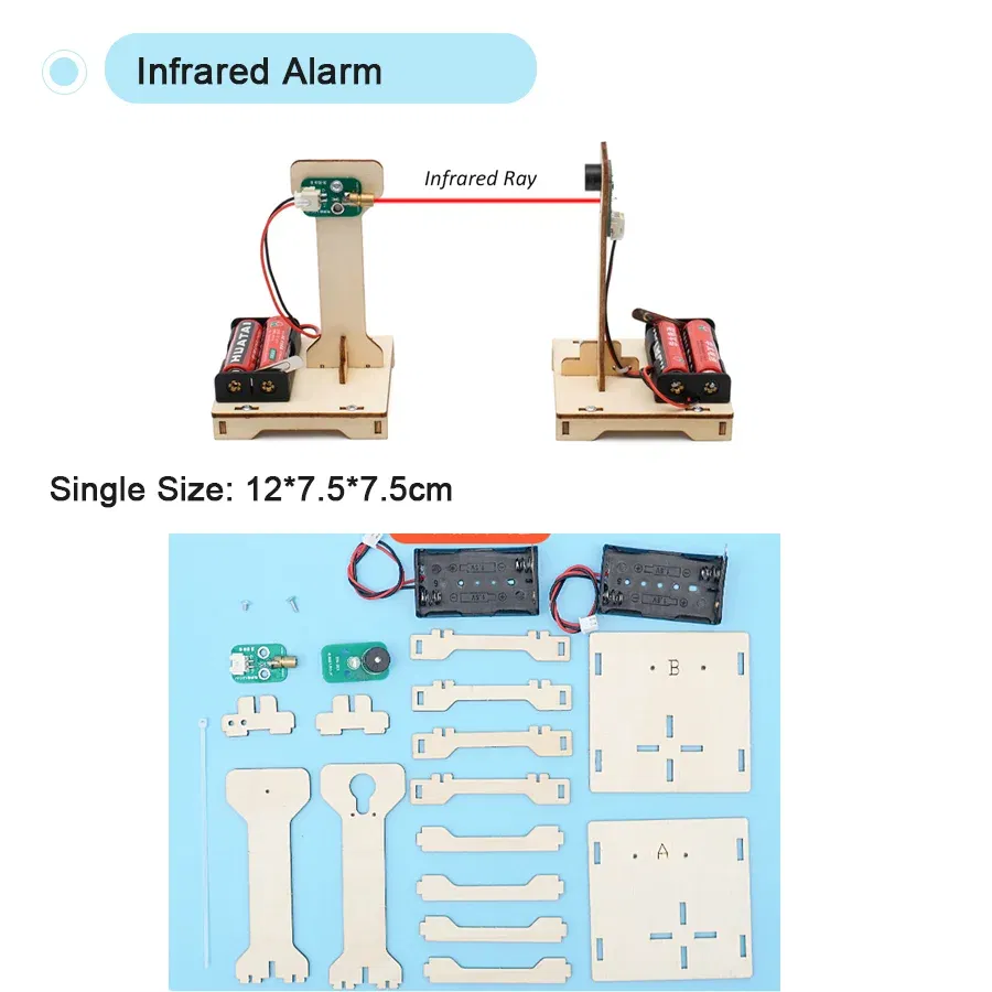 Color: Colorful - DIY Physical Model Science Experiment Educational Toy Handmade Small Production Assembly Craft Technology Project for School Kid