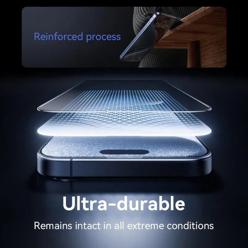 Bundle: Bundle 21, Material: High Definition - Joyroom 1/2/3pcs Tempered Glass For iPhone 16 15 14 13 12 11 Pro Max Screen Protector For iPhone 16 Full Screen Protective Glass