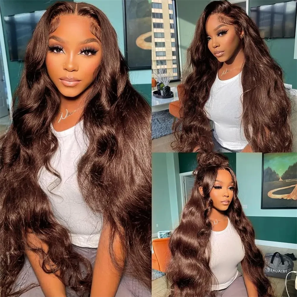 Bulk Buy: 3Pcs/Lot, Material Grade: Remy Hair, Length: 8 8 10 - Brown Body Wave Bundles 100% Human Hair #4 Colored Brazilian Remy Hair Extensions Weave 3 PCS/Lot 30 Inch Raw Human Hair Bundles