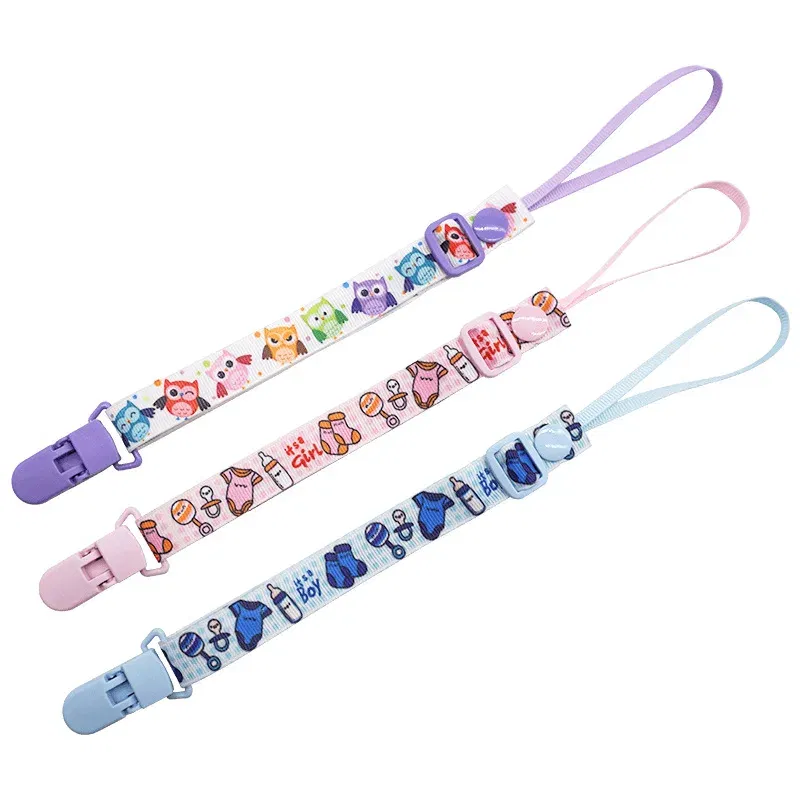Color: Light Blue, Ships From: CHINA - 1pcs Adjust Baby Pacifier Clip Chain Ribbon Dummy Holder Chupetas Soother Pacifier Clips Strap Nipple Holder for Infant Feeding