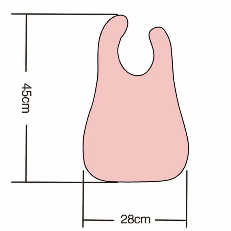 Color: Pink - Adjustable Baby Bibs Stuff Kerchief Bandanas Stuff EVA Plastic Waterproof Lunch Feeding Cute Cartoon Children Apron Burp Cloths