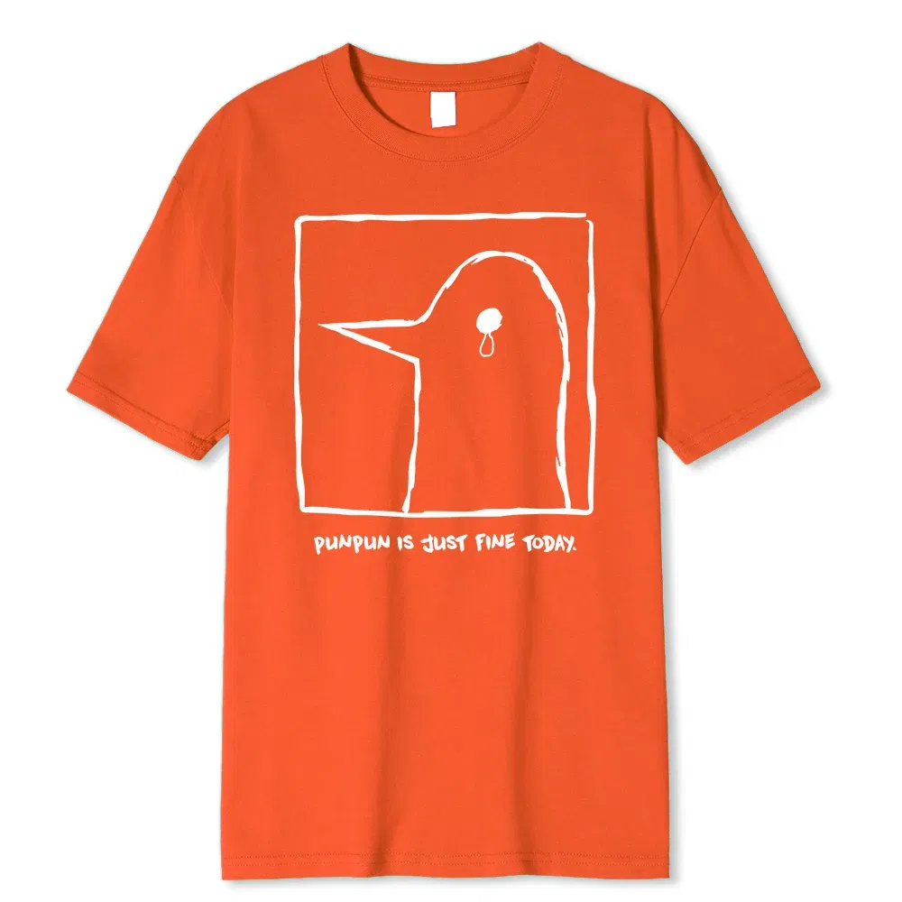 Color: Blue, Size: L - Oyasumi PunPun Modal Print T-Shirts Funny Anime Streetwear Camisetas Men Women Short-sleev Fashion Harajuku Cartoon Tee Shirt