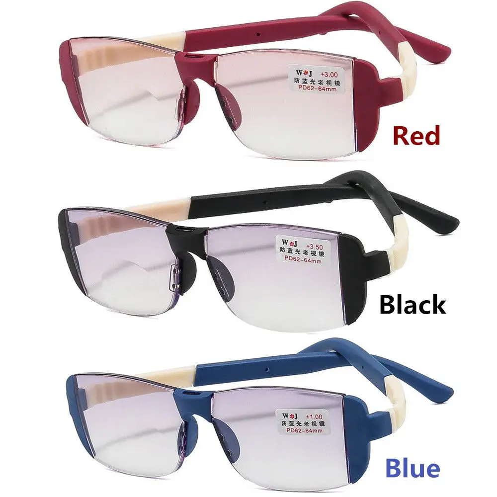 Frame Color: WHITE, Eye Prescription: +150 - Fashion Anti-Blue Light Reading Glasses Urltra-Light Eye Protection Men Women Elegant Comfortable Eyeglasses Unisex Glasses