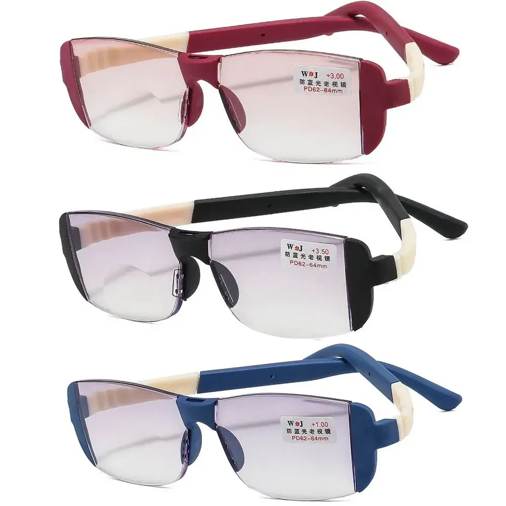 Frame Color: WHITE, Eye Prescription: +150 - Fashion Anti-Blue Light Reading Glasses Urltra-Light Eye Protection Men Women Elegant Comfortable Eyeglasses Unisex Glasses