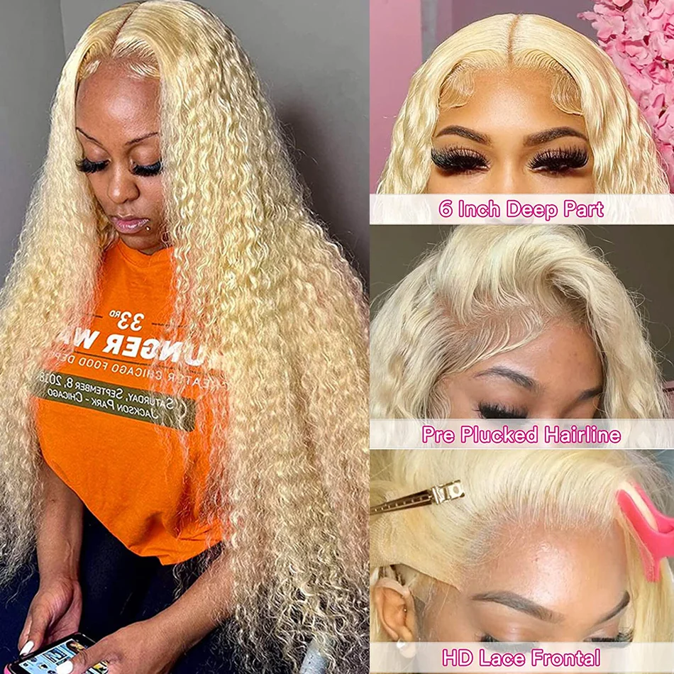 Color: 4/30HL, Stretched Length: 18inches, Density: 150%, Ships From: CHINA - 613 Hd Lace Frontal Wig 13X6 Blonde Lace Front Wig Human Hair 13X4 Curly Lace Front Human Hair Wig Hd Lace Wig 13X6 Human Hair