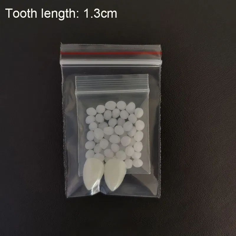 Color: Olive - Halloween Decoration Vampire Teeth Fangs Dentures Props Halloween Cosplay Props False Fangs With Solid Glue Halloween Props
