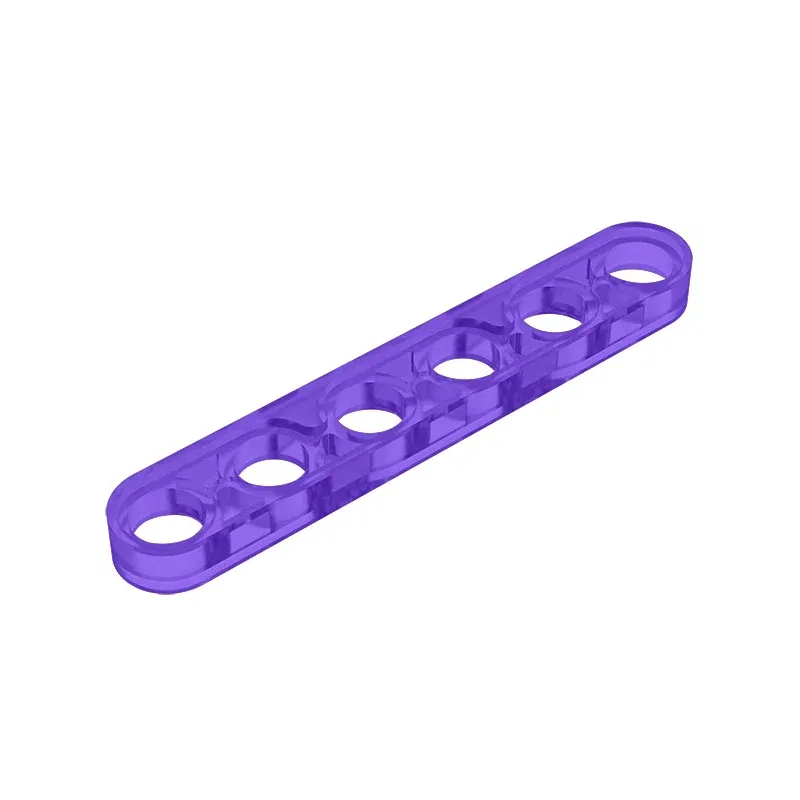 Color: CORAL RED - Gobricks GDS-694 Technical, Liftarm Thin 1 x 6 compatible with lego 32063 pieces of children's DIY Building Blocks Technical