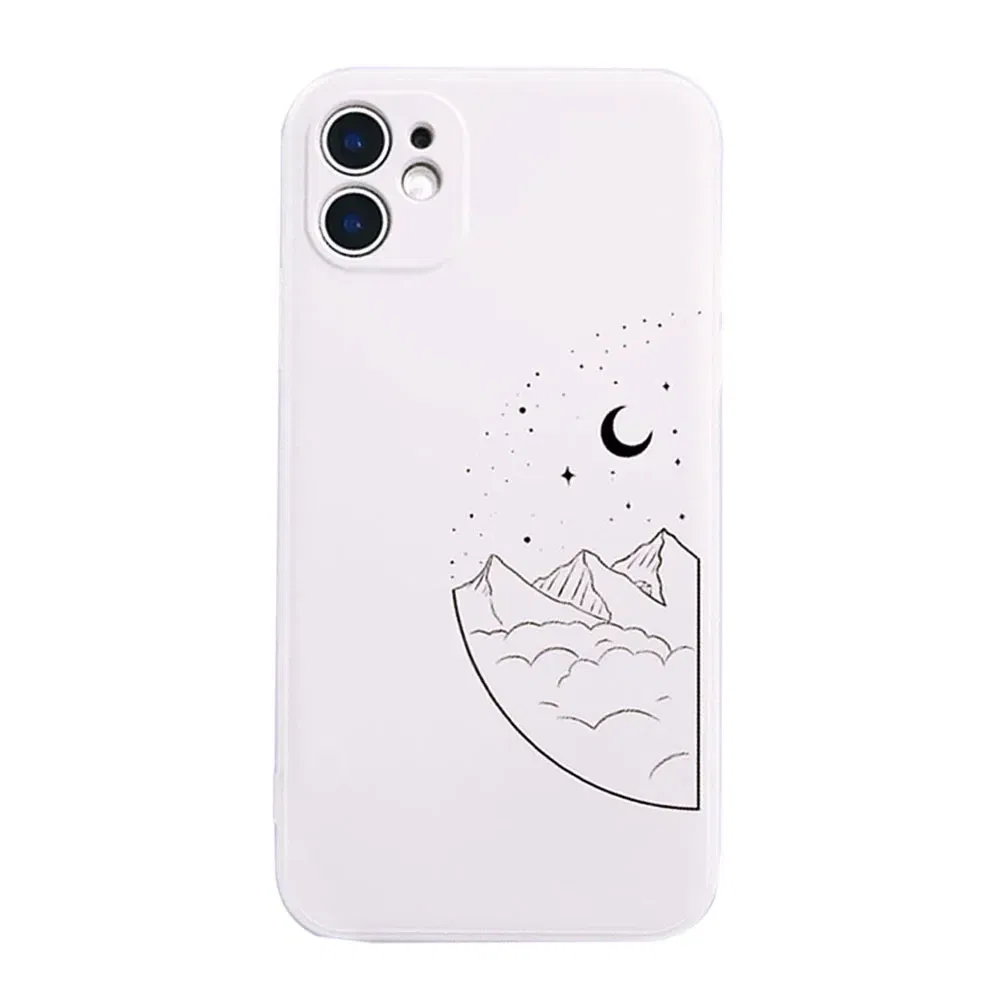 Color: Brown, Material: ABS - Couple Black and White Love Sun Moon Case For Samsung Galaxy S10 S20 S21 S22 S23 S24 FE Plus Ultra Note 20 Silicone Phone Case