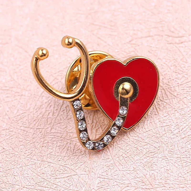 Metal color: Platinum Plated, Ships From: CHINA - Medical Pins Icons Medical Helicopter Intestine Tissue Blood Capillary Biology Chemistry Brooches Nursing Accessories And Gifts