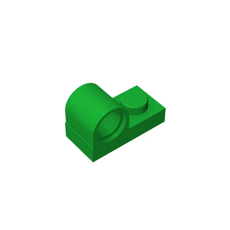Color: light green - Gobricks GDS-811 Plate, Modified 1 x 2 with Pin Hole on Top compatible with lego 11458 pieces of children's DIY