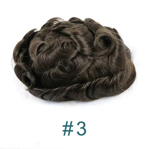 Toupee Color: 12R#, Toupee Density: 130%, Length: 6 inches, Toupee Size: 7x9, Toupee Design: free - 20MM Curly Brown Black Super Durable Mono Lace&Pu Mens Toupee Wig Human Hair 15mm Capillary Prosthesi Weave Replacement For Male