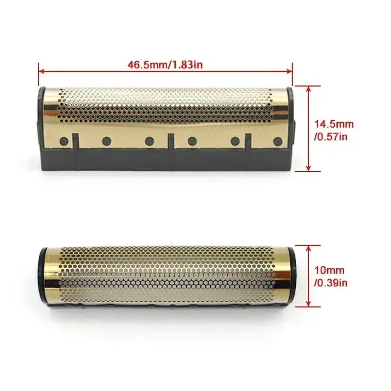 Color: GRAY - For Kemei KM-TX1 Electric Shaver Original High Quality Replacement Double Foiled Blade Net Cover Repair Accessories Wholesales