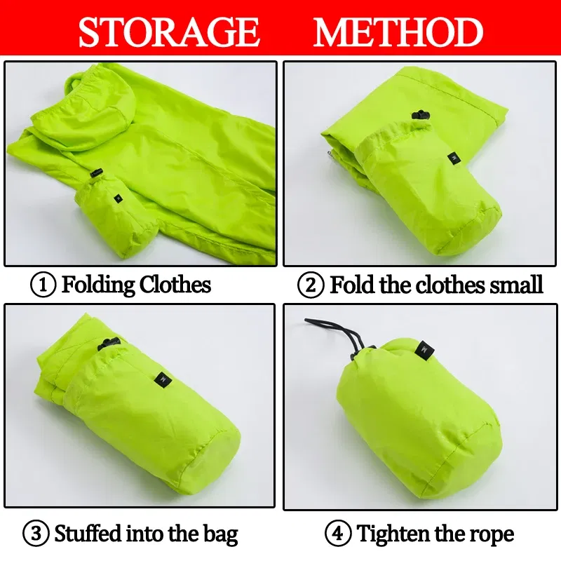 Color: Blue, Size: 4XL - X-TIGER 4 Colors MTB Cycling Jersey MultiFunction Jacket Waterproof Windproof TPU Raincoat Bicycle Sun protection clothing