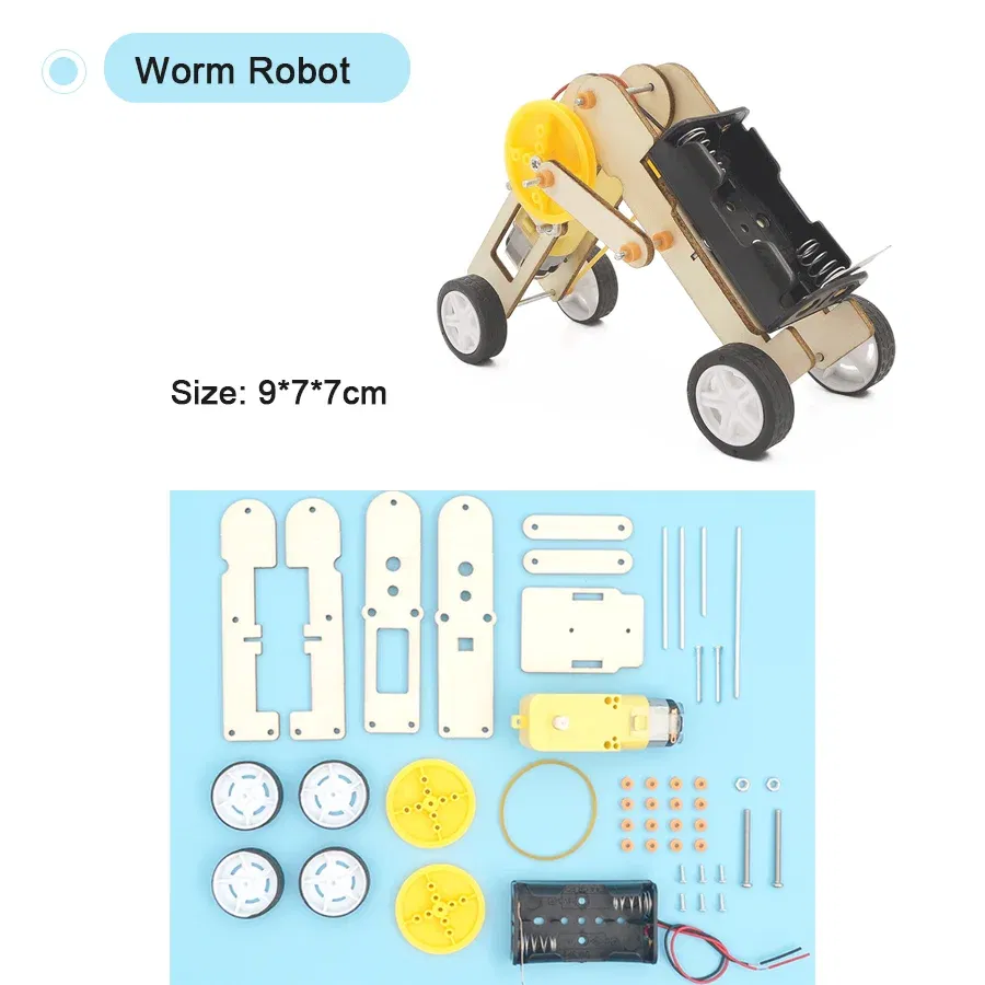 Color: MAROON - DIY Handmade Small Production Physical Model Assembly Craft Technology Science Experiment Educational Toy Project for School Kid