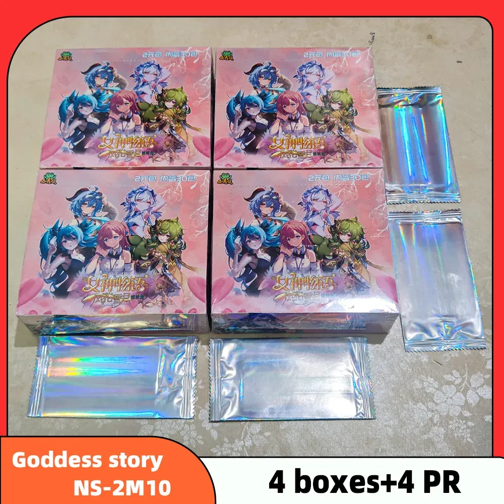 Color: one - Wholesale 4 Boxes Goddess Story NS-11 Collection Card PR Anime Games Girl Party Swimsuit Bikini Feast Booster Box Doujin
