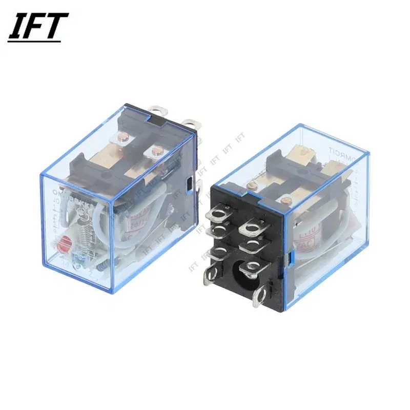 Size: 3XL - 1Pc LY2NJ HH62P HHC68A-2Z Electronic Micro Mini Electromagnetic Relay 10A 8PIN Coil DPDT DC12V,24V AC110V 220V Hot